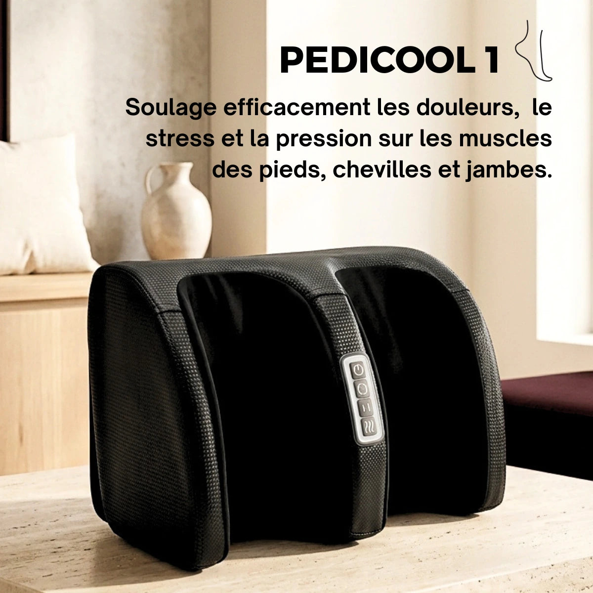 PEDICOOL - Appareil massage pieds Shiatsu multi-modes