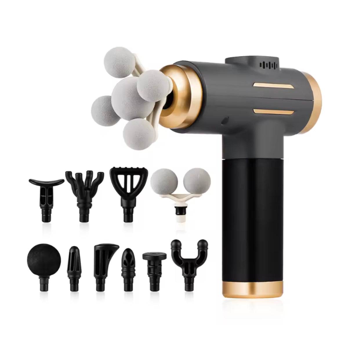 GUNZ - Pistolet de massage 11 Embouts interchangeables