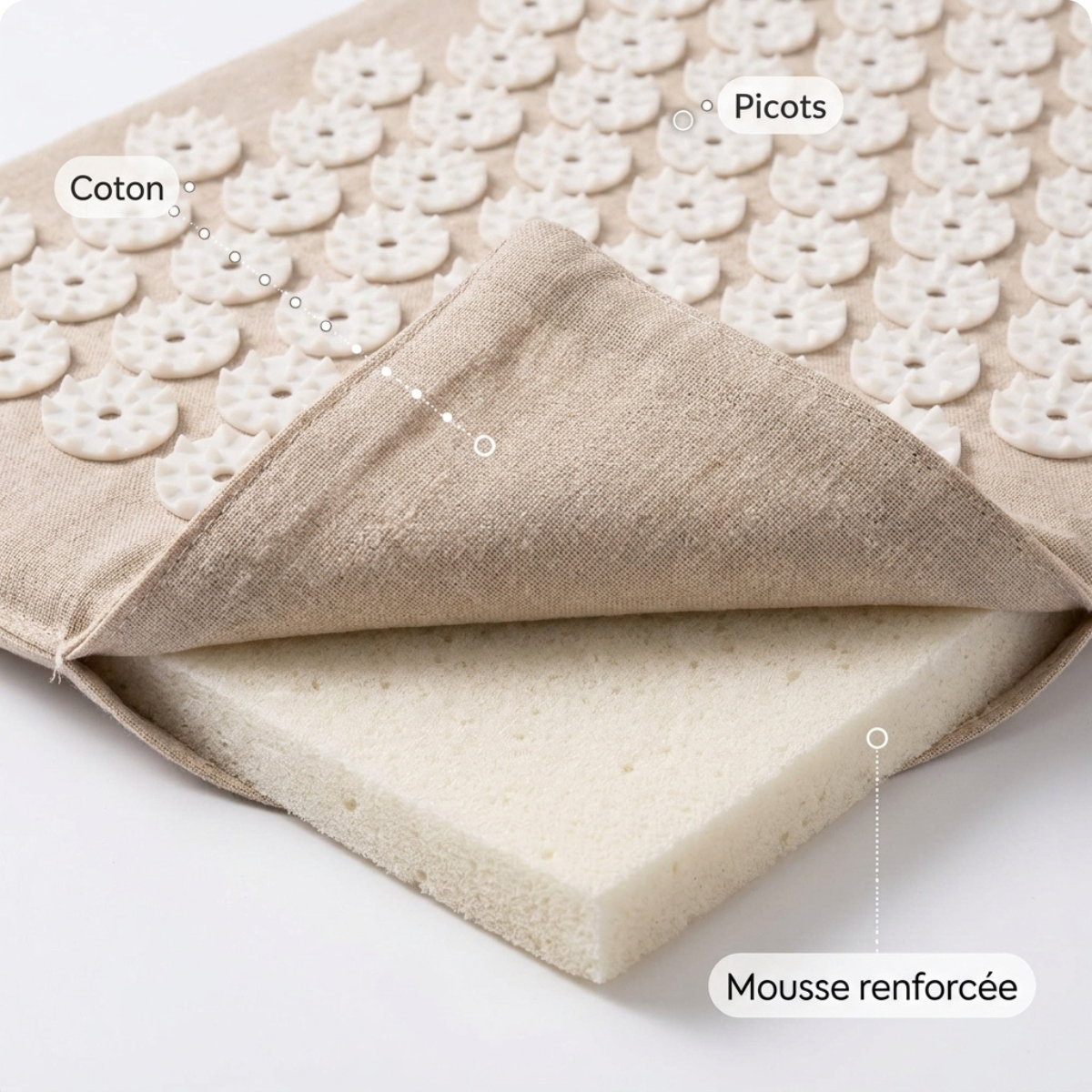 Tapis d'acupression - Champs de fleurs